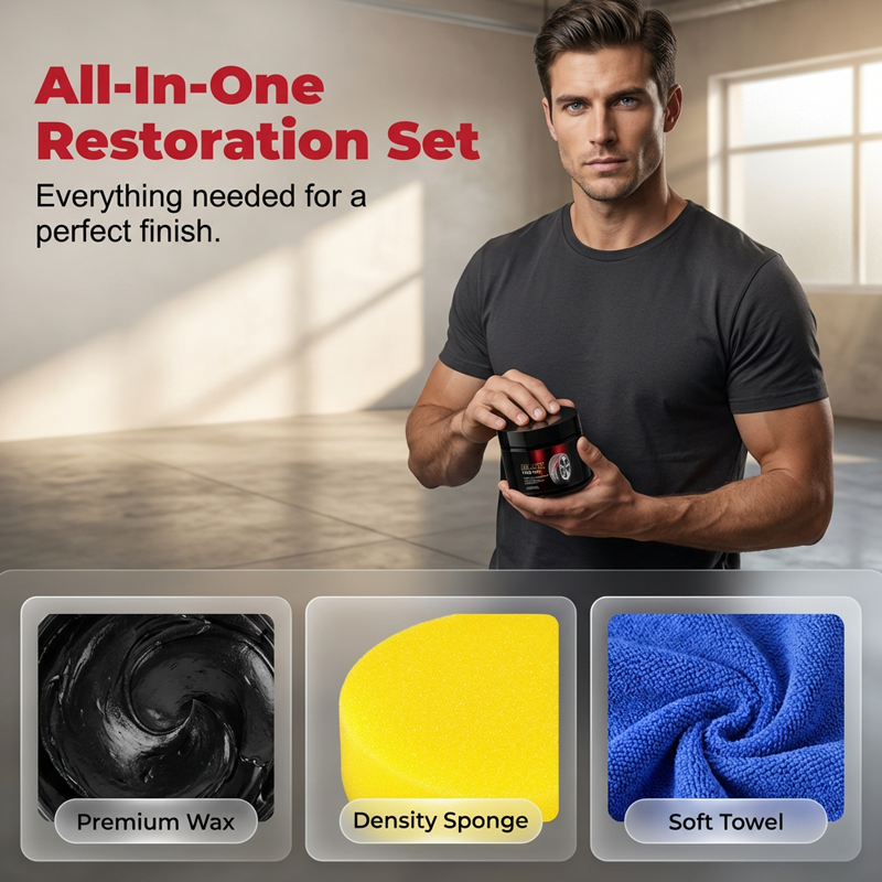 Instant Tire Shine & Protector Wax Kit