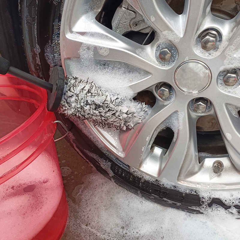 🔥HOT SALE Premium Microfiber Wheel Rim Cleaning Brush | Scratch-Free Detailing Tool