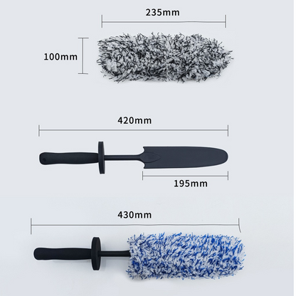 🔥HOT SALE Premium Microfiber Wheel Rim Cleaning Brush | Scratch-Free Detailing Tool