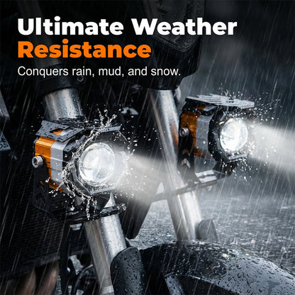 Universal High-Performance Motorcycle LED Spotlight