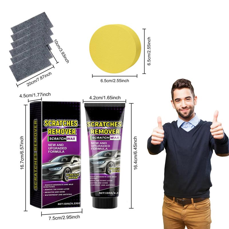 🔥🔥Buy 2 get 1 free 🔥Car Scratch Remover Wax with Nano Cloth