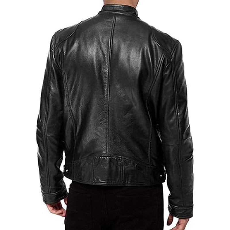Men's Trendy Zip-Up Stand Collar Jacket