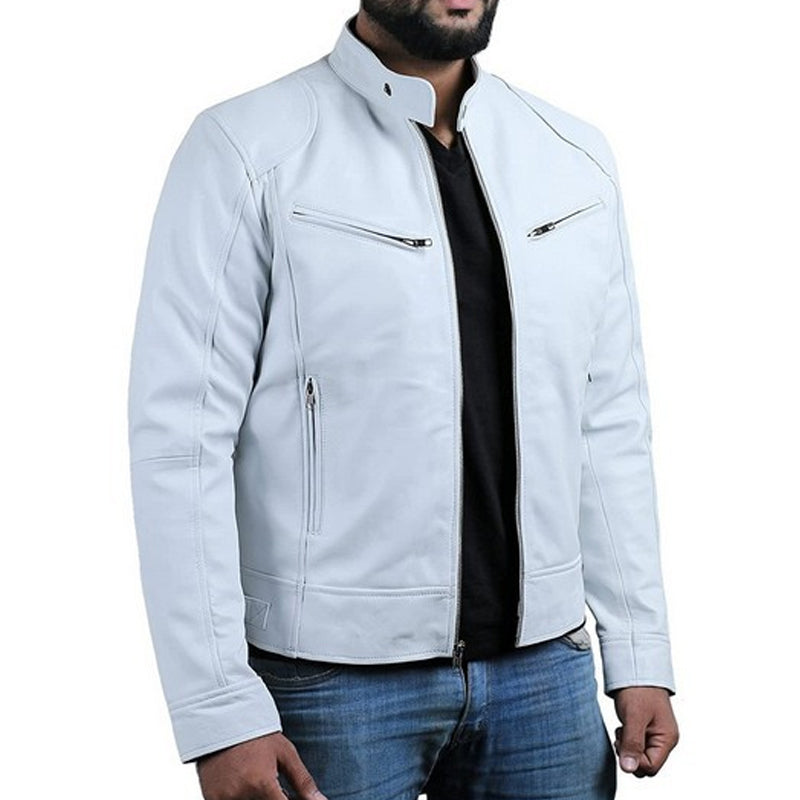 Men's Trendy Zip-Up Stand Collar Jacket
