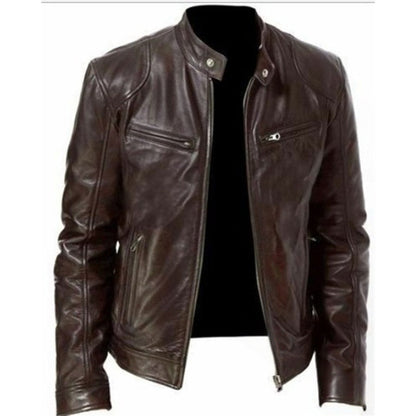 Men's Trendy Zip-Up Stand Collar Jacket