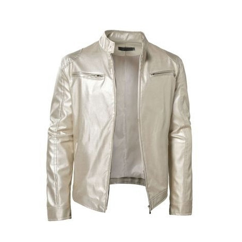 Men's Trendy Zip-Up Stand Collar Jacket