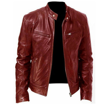 Men's Trendy Zip-Up Stand Collar Jacket