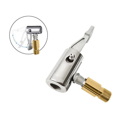 Quick-Clamp Tire Inflator Nozzle Adapter