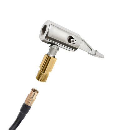 Quick-Clamp Tire Inflator Nozzle Adapter
