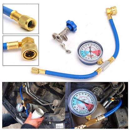 ⏳Limited-time offer⏰ R134a AC recharge hose with pressure gauge – universal & easy-to-use DIY tool 🔧