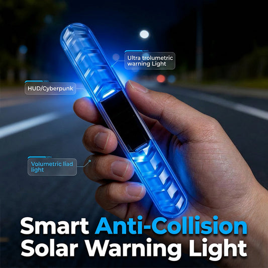 ☀️💡 Solar-Powered LED Anti-Collision Warning Light – Automatic Light Sensor