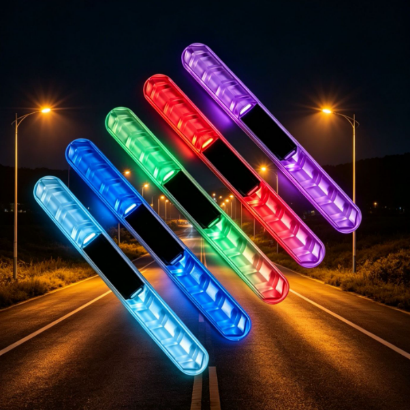 ☀️💡 Solar-Powered LED Anti-Collision Warning Light – Automatic Light Sensor