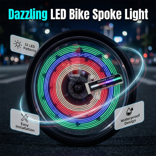 Water-Resistant LED Bicycle Wheel Lights