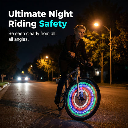 Water-Resistant LED Bicycle Wheel Lights