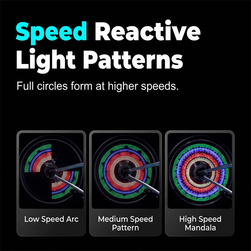 Water-Resistant LED Bicycle Wheel Lights