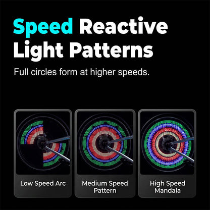 Water-Resistant LED Bicycle Wheel Lights