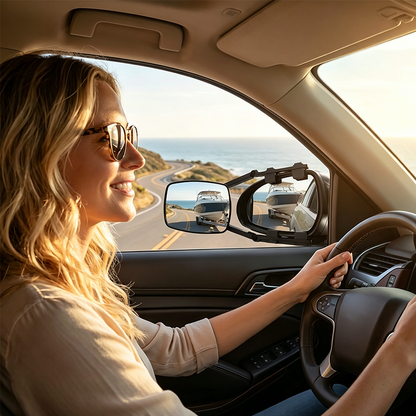 🔥 LIMITED TIME 50% OFF! 🚛 See More, Tow Safer – Adjustable Extendable Trailer Mirror 👀