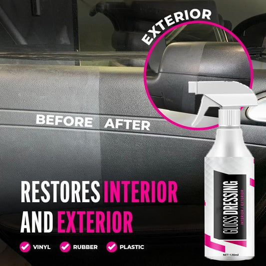 ✨🚗 Plastic & Trim Restorer Spray – Brings Black Back! | UV Protection ✅