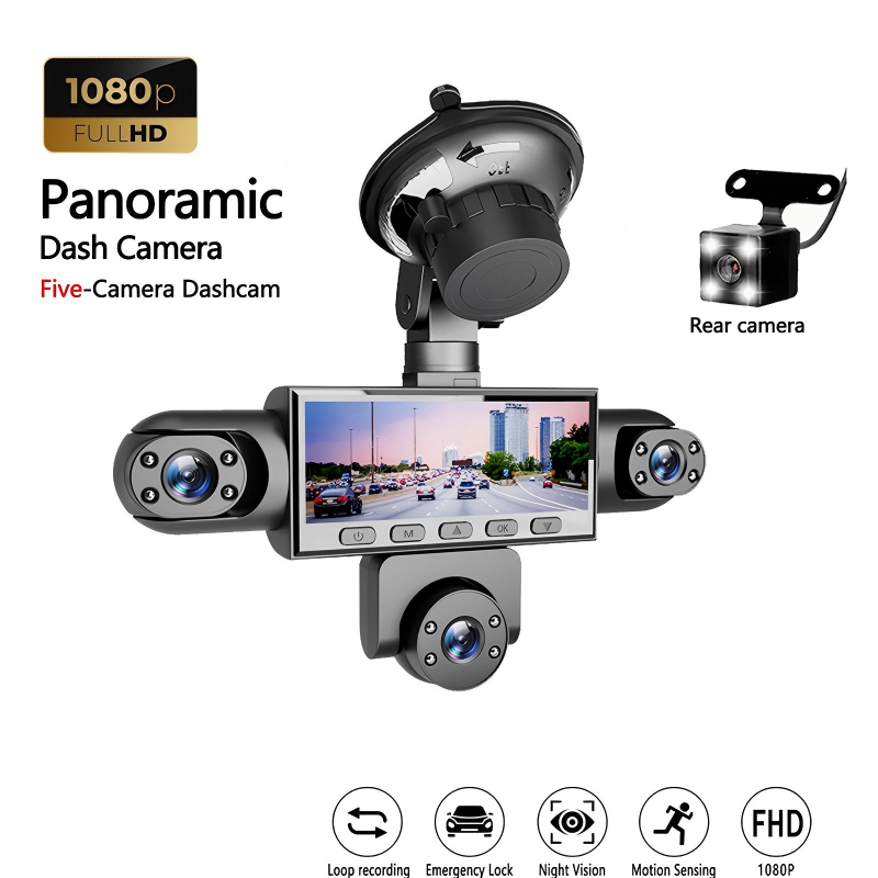 🥳 50% OFF! 🥳 HD 1080P Multi-Lens Dash Cam with Night Vision