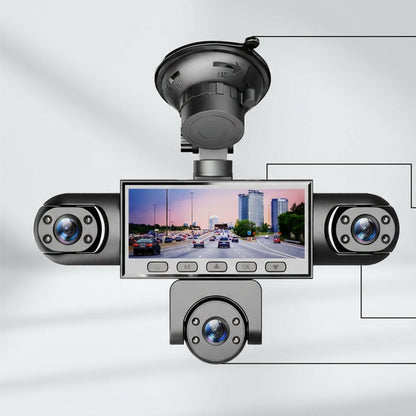 🥳 50% OFF! 🥳 HD 1080P Multi-Lens Dash Cam with Night Vision