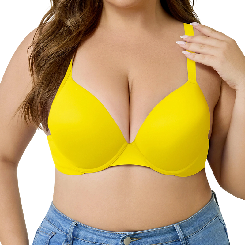💐Women's Deep V Push Up Padded Everyday Bras👍Enhancer Outdoorfun Low Plunge Breathable Classic Style
