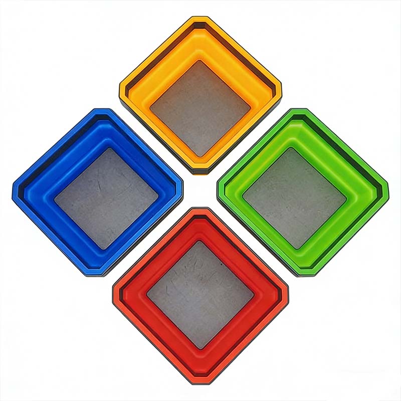 Collapsible Silicone Magnetic Parts Tray Set