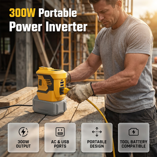 🏕️ OUTDOOR POWER DEAL ⚡ 300W Portable Power Inverter – Compact, Lightweight & Built for Camping and Backup Use