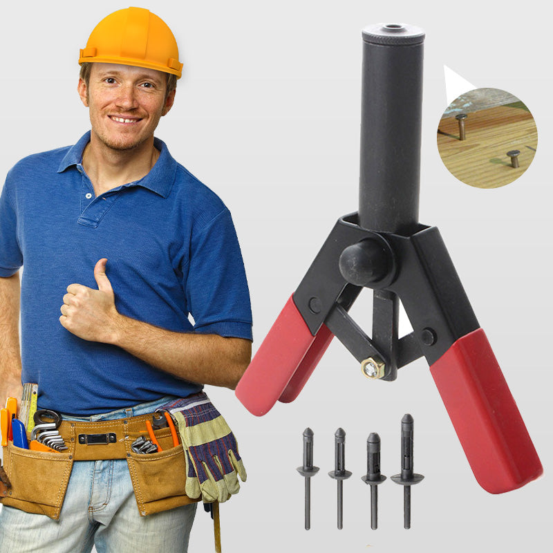 41-Pieces Plastic Rivet Gun Set - Professional Riveting Tool Kit