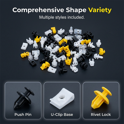 Mixed Vehicle Support Rod Clips
