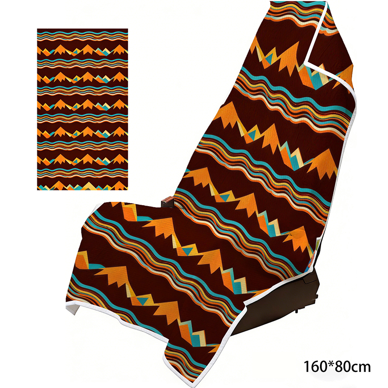 2-in-1 Microfiber Beach Towel & Car Seat Cover