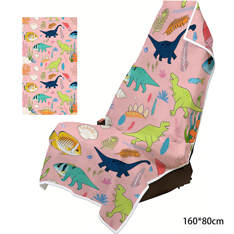 2-in-1 Microfiber Beach Towel & Car Seat Cover