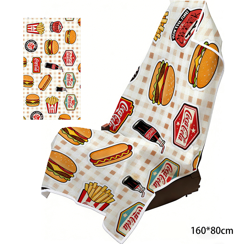 2-in-1 Microfiber Beach Towel & Car Seat Cover