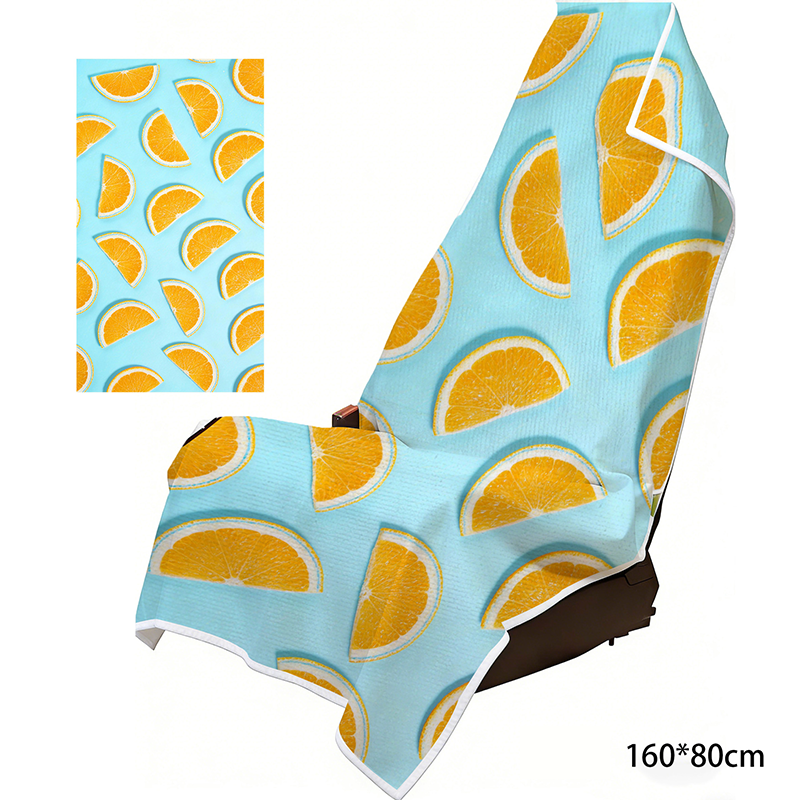 2-in-1 Microfiber Beach Towel & Car Seat Cover