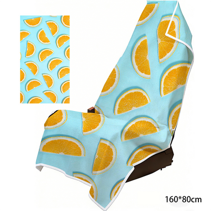 2-in-1 Microfiber Beach Towel & Car Seat Cover