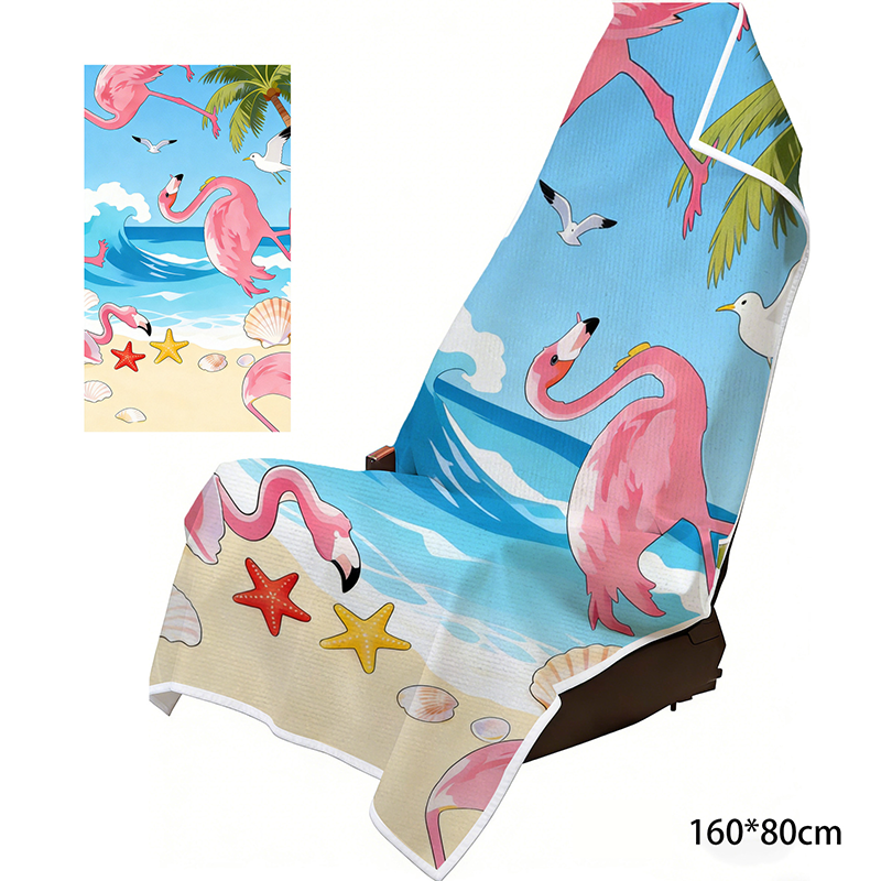 2-in-1 Microfiber Beach Towel & Car Seat Cover
