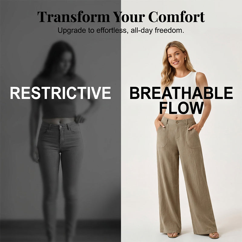 🎉🔥Women's Summer Breathable Wide Leg Casual Pants