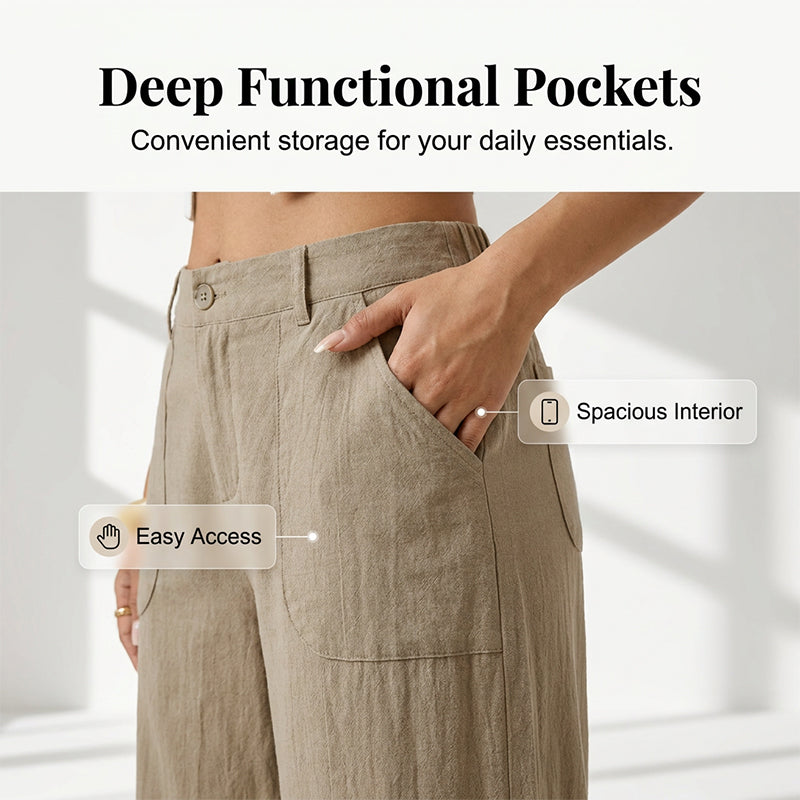 🎉🔥Women's Summer Breathable Wide Leg Casual Pants