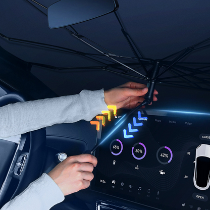 Flexible Car Windshield Sunshade Umbrella