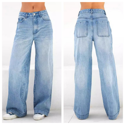 🎉 LIMITED TIME 55% OFF! 👖 Women's Denim High-Waisted Wide Leg Pants – Flattering Silhouette & Quality Denim Fabric 💙