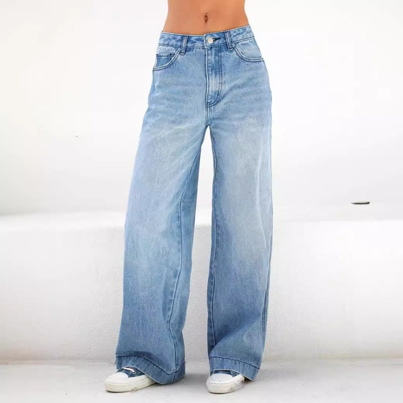 🎉 LIMITED TIME 55% OFF! 👖 Women's Denim High-Waisted Wide Leg Pants – Flattering Silhouette & Quality Denim Fabric 💙