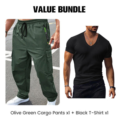 🎉 50% OFF! 🪖 Viral Multi-Pocket Cargos – Built for the Grind ☀️