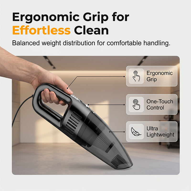 120W Handheld Car Vacuum Cleaner Cordless Wet Dry Dual Use for Home and Vehicle