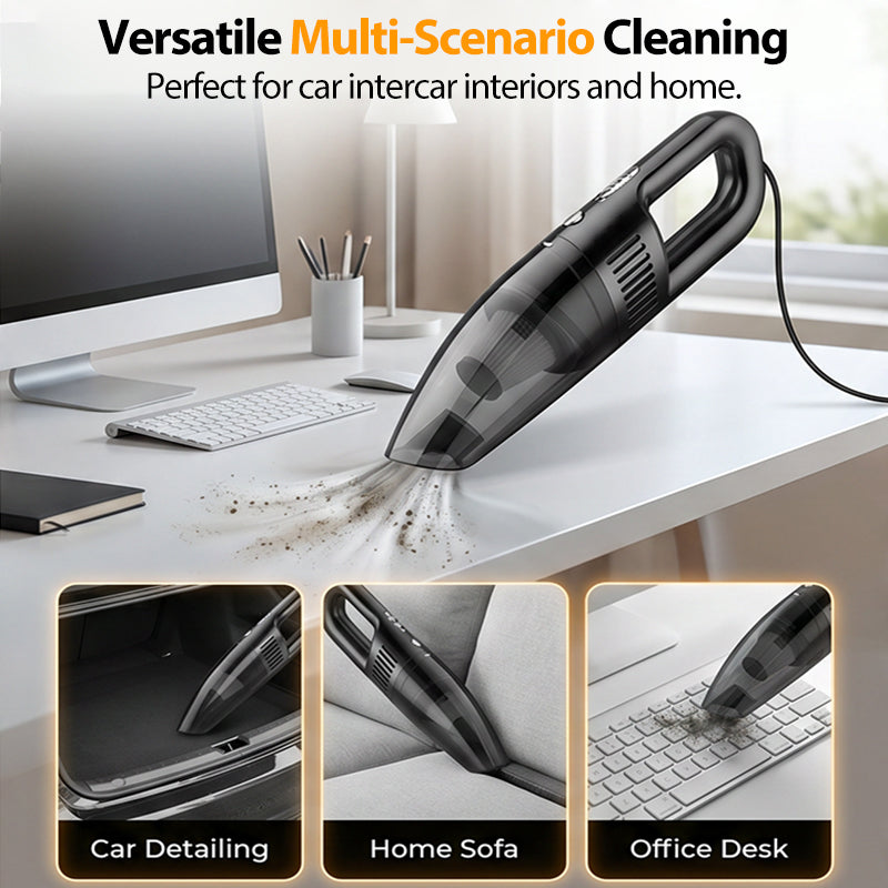 120W Handheld Car Vacuum Cleaner Cordless Wet Dry Dual Use for Home and Vehicle