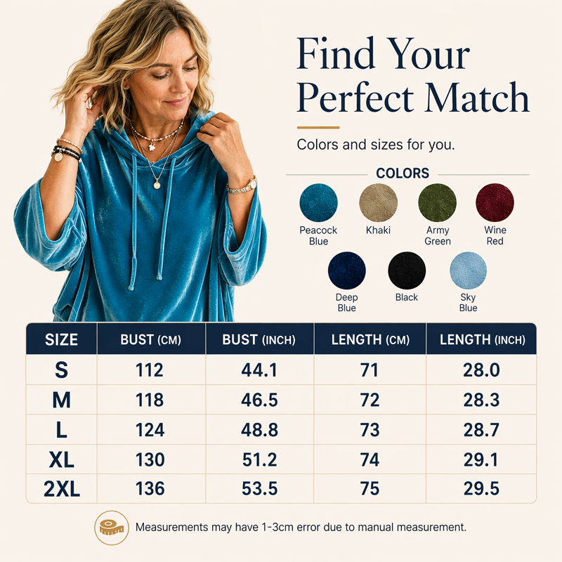 ⌛Limited-Time Offer-Women's Loose-Fit Velvet Drawstring Pullover Sweatshirt
