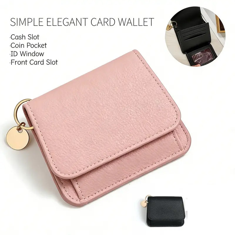 💖Hot 50% OFF💕RFID Short Wallets for Women –Fashionable Card Holder with Key Ring & Coin Purse
