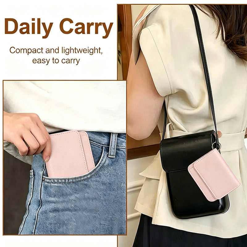 💖Hot 50% OFF💕RFID Short Wallets for Women –Fashionable Card Holder with Key Ring & Coin Purse