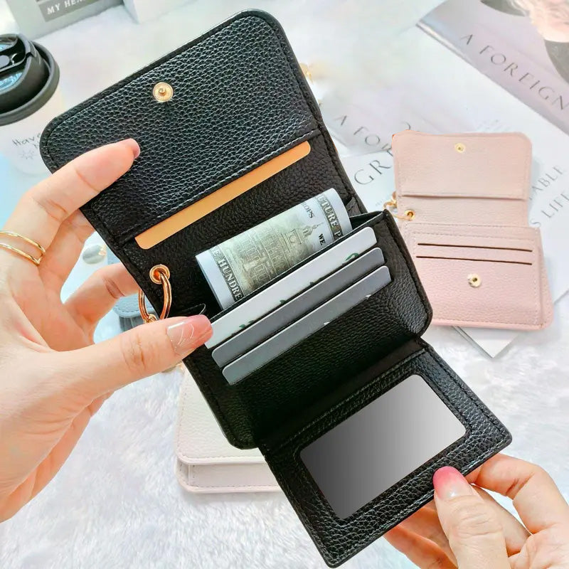 💖Hot 50% OFF💕RFID Short Wallets for Women –Fashionable Card Holder with Key Ring & Coin Purse