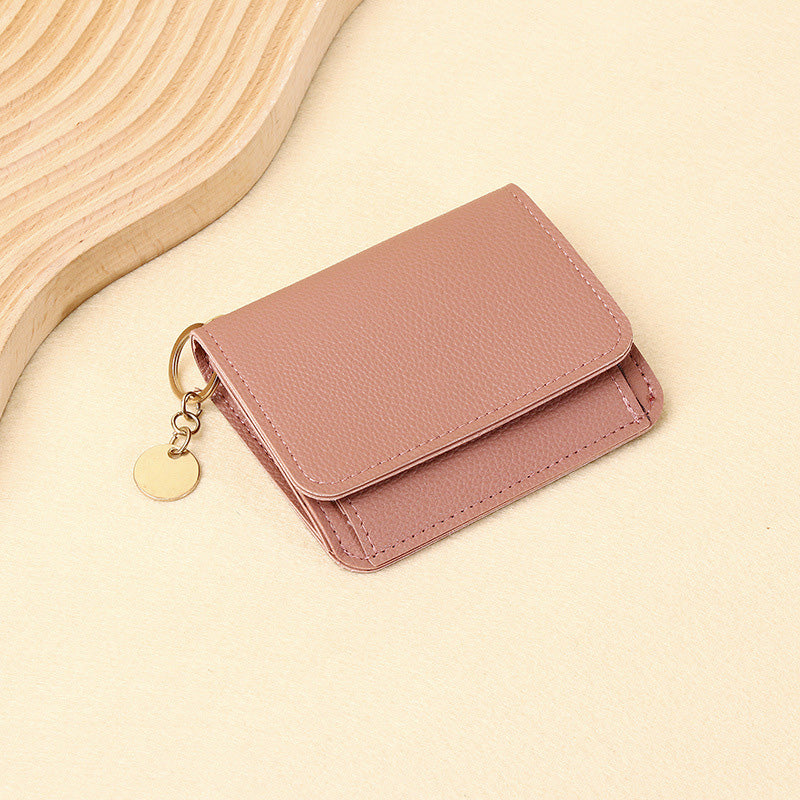 💖Hot 50% OFF💕RFID Short Wallets for Women –Fashionable Card Holder with Key Ring & Coin Purse