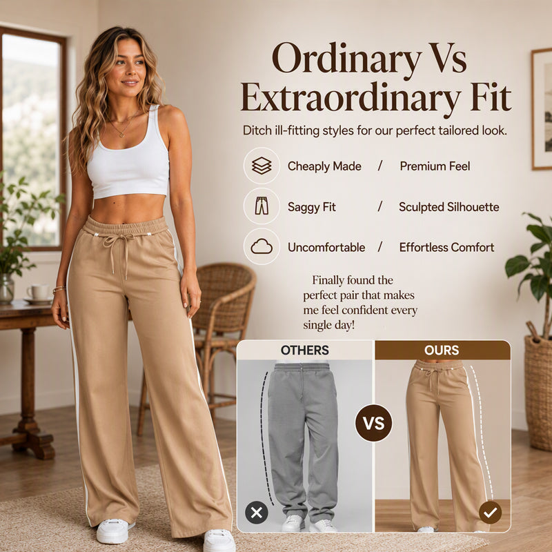 👖New Arrivals - Straight Leg Trousers with High Waist – Versatile Comfort & Clean Lines for Any Occasion