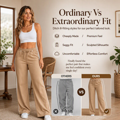 👖New Arrivals - Straight Leg Trousers with High Waist – Versatile Comfort & Clean Lines for Any Occasion