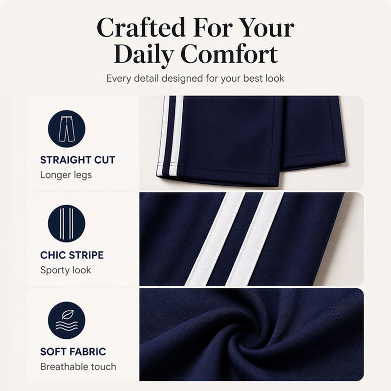 👖New Arrivals - Straight Leg Trousers with High Waist – Versatile Comfort & Clean Lines for Any Occasion